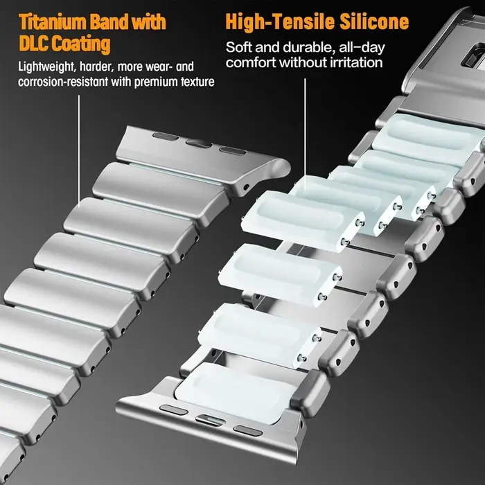 Bracelet Titanium Stratos pour Apple Watch 1- 11 SE