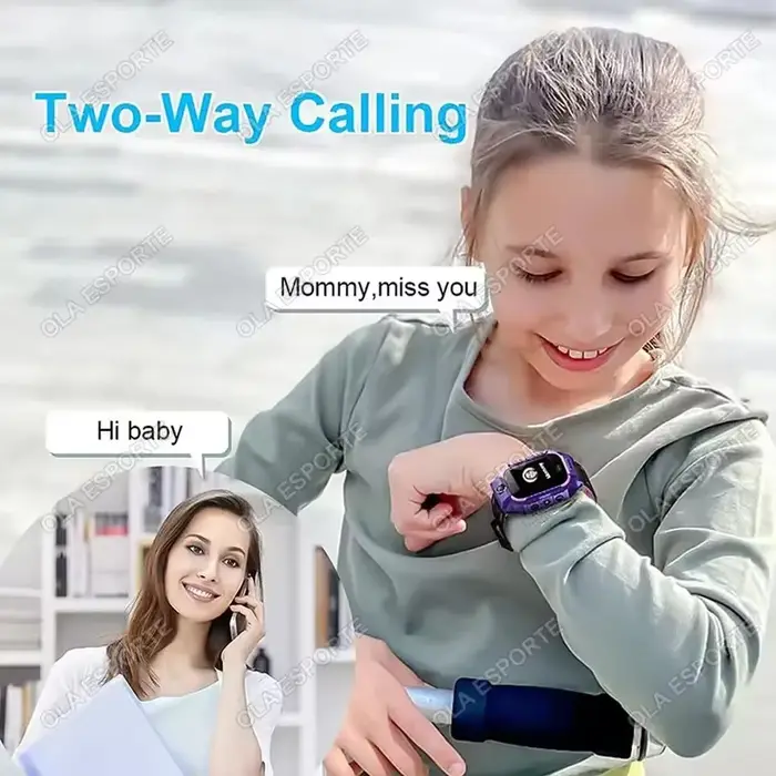 Montre intelligente pour enfants carte SIM GPS caméra HD appel vidéo SOS moniteur de localisation Smartwatch pour