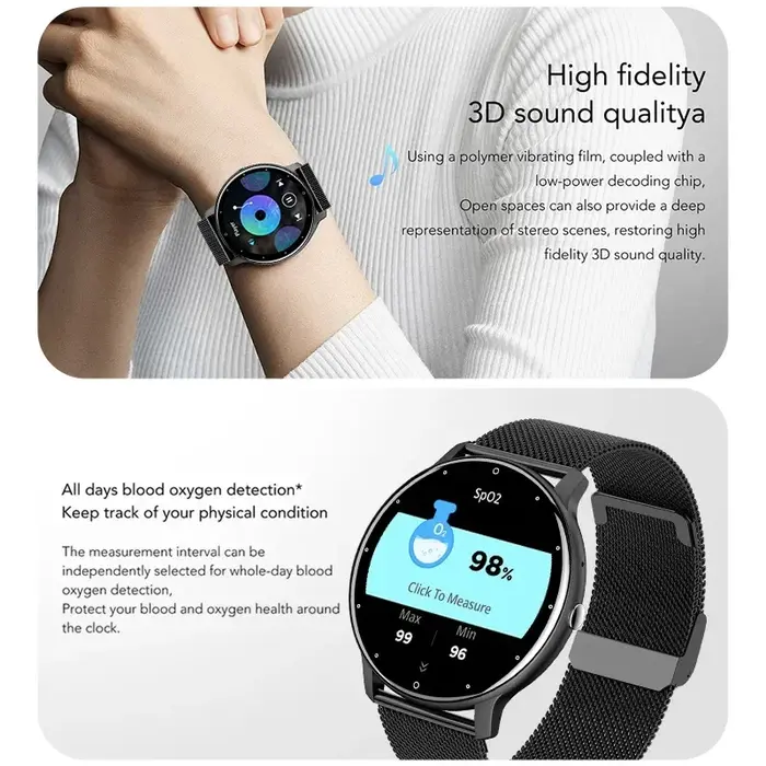 Original usine ZL02 pour Xiaomi SmartWatch femmes hommes plein écran tactile Bluetooth 5.2 appel étanche GPS sport Fitness Tracker