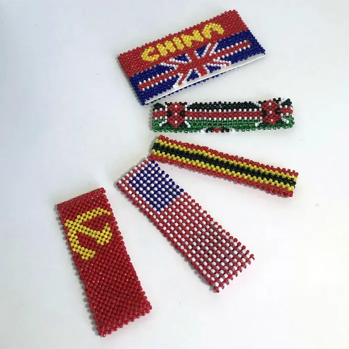 ABL049, personnalisé jeu de Marathon Osako Kenya drapeau Miyuki perles de rocaille élastique fait à la main chanvre tissé Hippy hommes femmes Bracelets de course