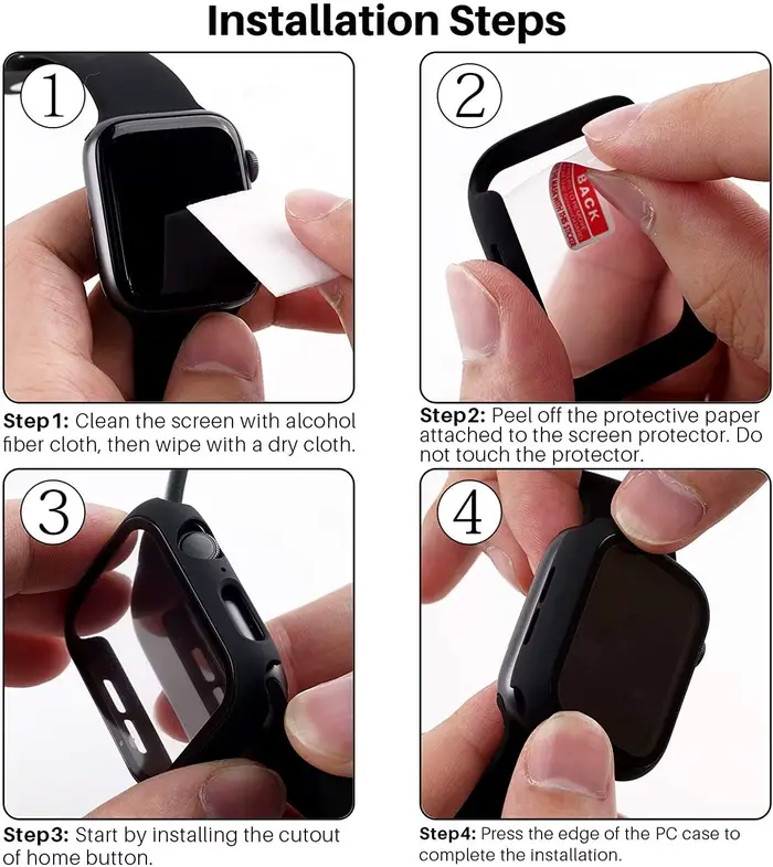 Étui pour bracelet de montre Apple 44mm 40mm 42mm 38mm 40