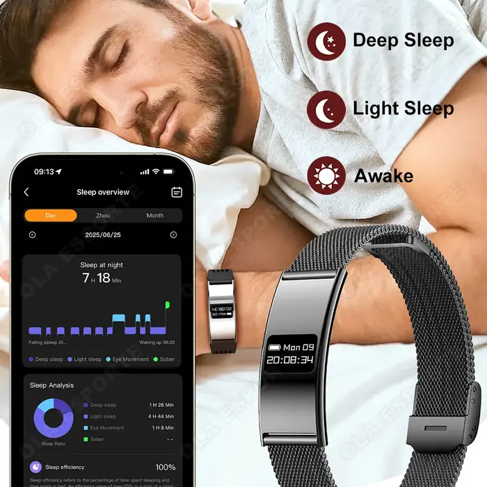 Nouvelle montre connectée ultra-fine pour hommes