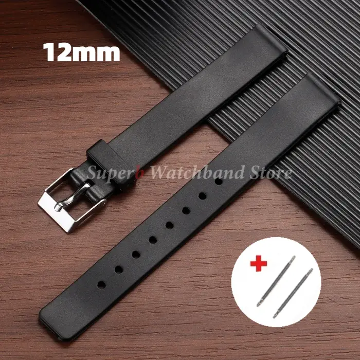 Bracelet de montre en plastique PVC 12mm 14mm 16mm 18mm 20mm 22mm bracelet de montre universel brace