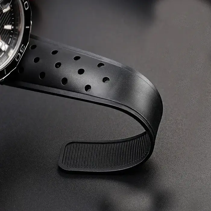 Bracelet de montre en caoutchouc de silicone pour homme