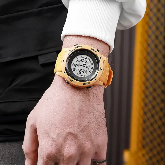 Montre électronique de sport pour couple, multifonctionnelle, grand écran, montre d'extérieur