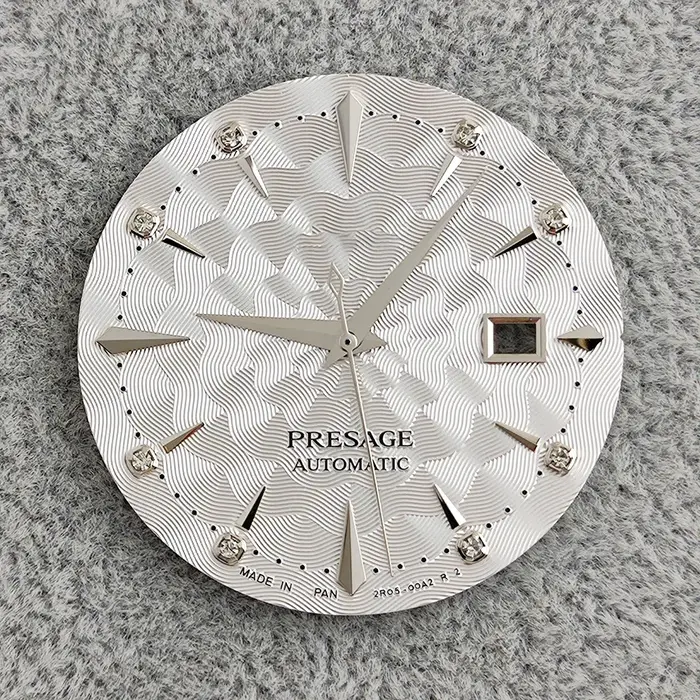 Cadran de montre Prestige S logo 29 mm pour mouvement automatique Mod NH35
