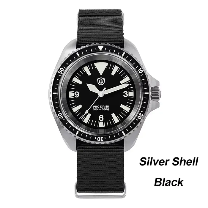 Watchdives WD1980 V3 montre Vintage VH31 mouvement à Quartz montres en acier inoxydable saphir lumin