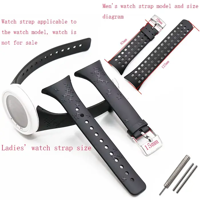 Bracelet de montre en Silicone