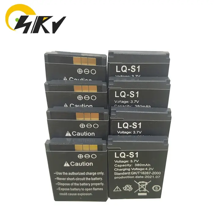 S1 3.7V 380mAh Rechargeable Eddie ion Batterie Pour Montre Intelligente AB-S1 DJ-09 DZ09 GJD HKS-S1 FYM-M9 SCX-M9 LQl's