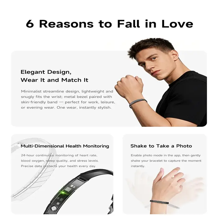 Nouveau Bracelet Connecté 2026 pour Femme avec Suivi de Santé 24h/24