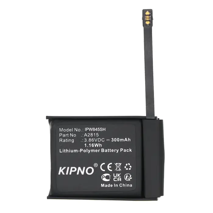 Batterie de montre intelligente 290mAh pour Apple Watch SE 44mm A2180