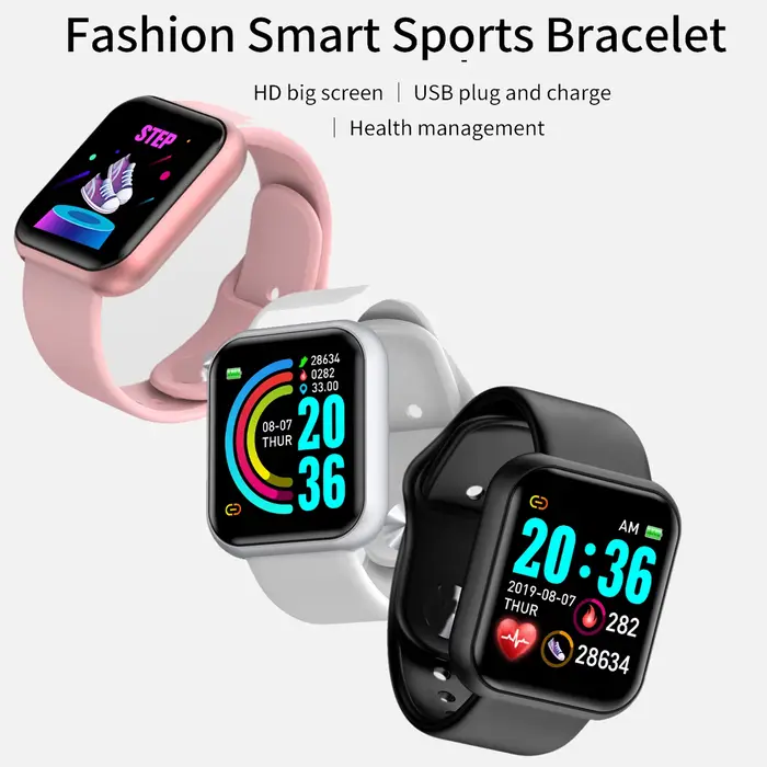 Montre-bracelet connectée pour hommes et femmes