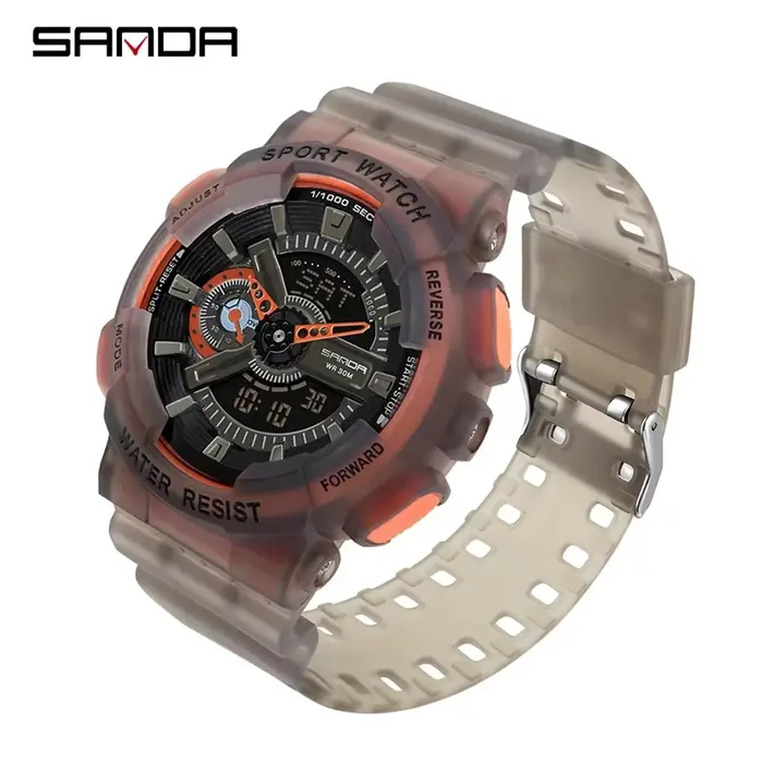 SNADA 3029 montre pour hommes Top qualité LED numérique luxe choc montres Relogio Masculino