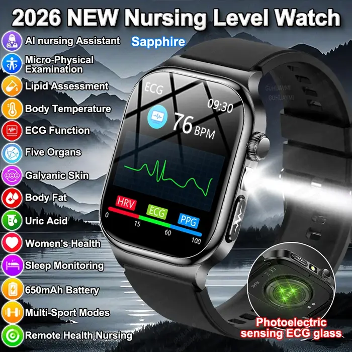 Nouvelle Montre Connectée ECG 2026 pour Femme