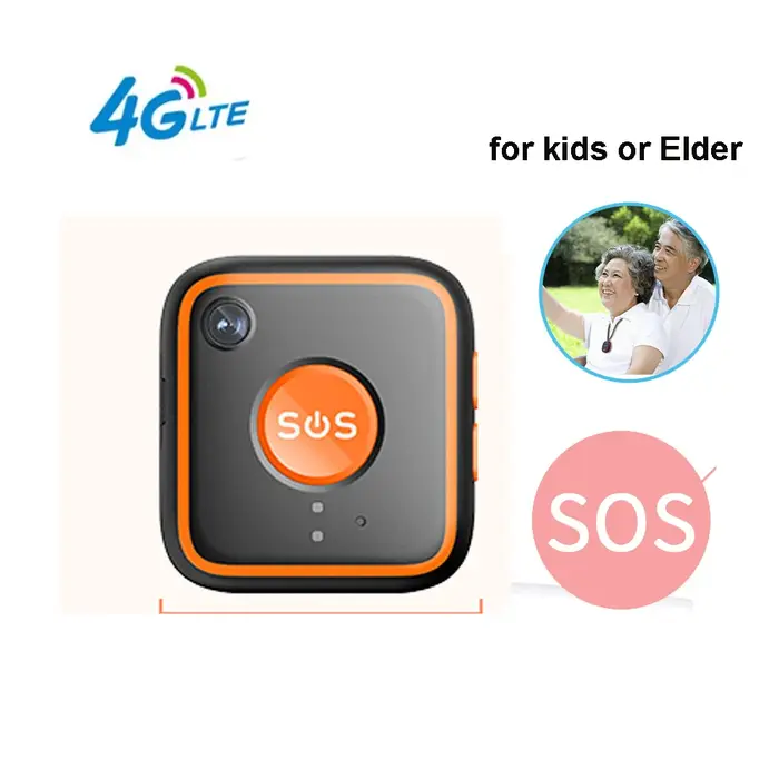 Traceur GPS 4G V28C pour enfants et personnes âgées 2026 avec bracelet SOS, alarme d'urgence, caméra