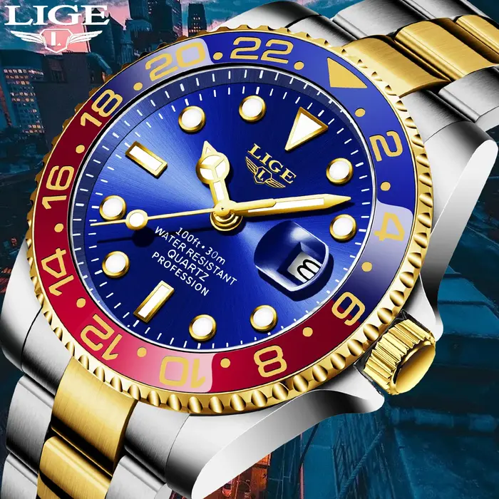 Montre de plongée LIGE pour homme