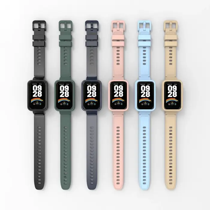 Bracelets en Silicone intégrés + étui pour Xiaomi Smart band 9 8 Bracelet actif
