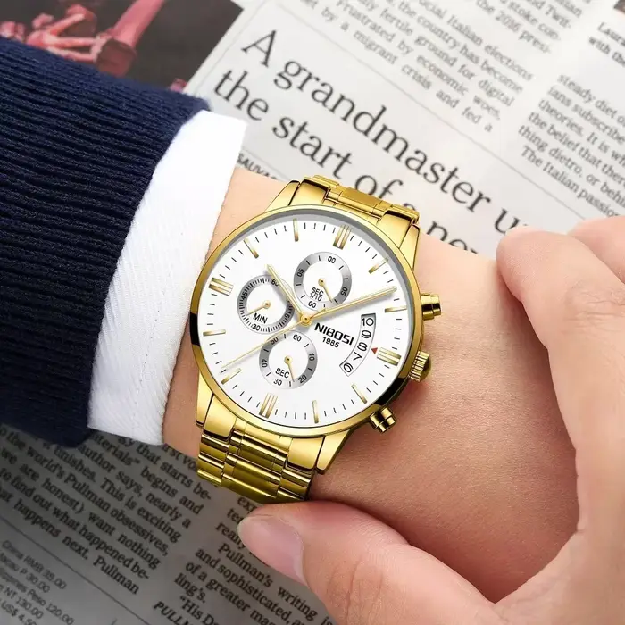 NIBOSI Relogio Masculino luxe hommes montres haut de gamme