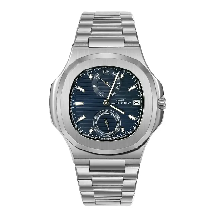 Montres pour hommes, marque de luxe haut de gamme, chronographe, montre de sport, montre à quartz en acier inoxydable pour hommes, montre-bracelet pour hommes d'affaires, étanche