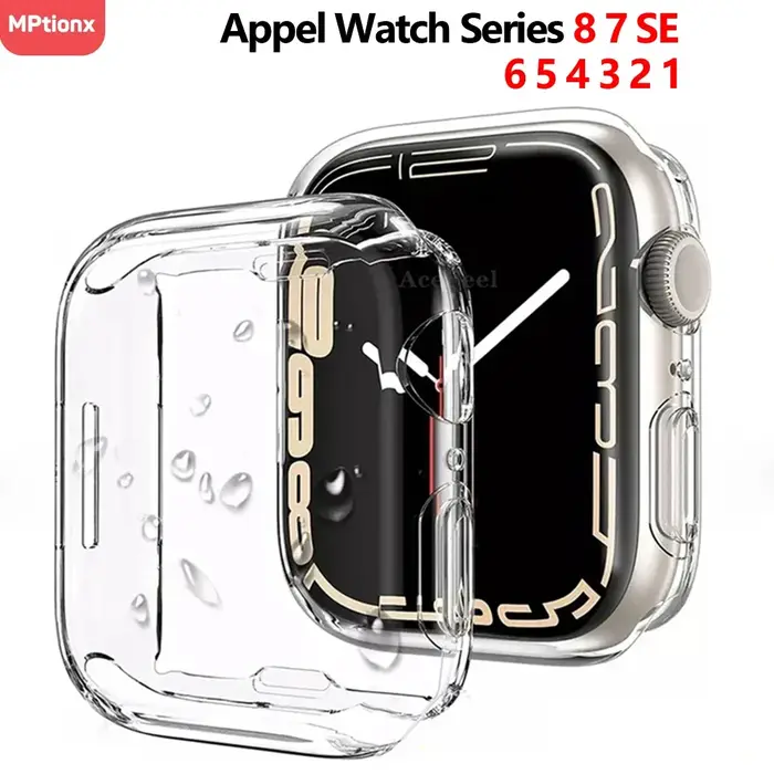Étui de protection d'écran en TPU pour Apple Watch