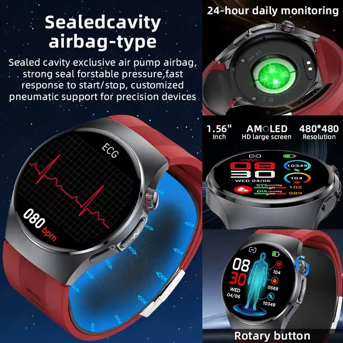 Montre connectée LIGE nouvelle génération avec fonctions de contrôle de la santé