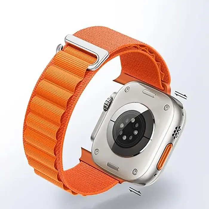 Bracelet en Nylon à boucle alpine pour Apple Watch 41 42 44 45 49mm 46mm hommes femmes