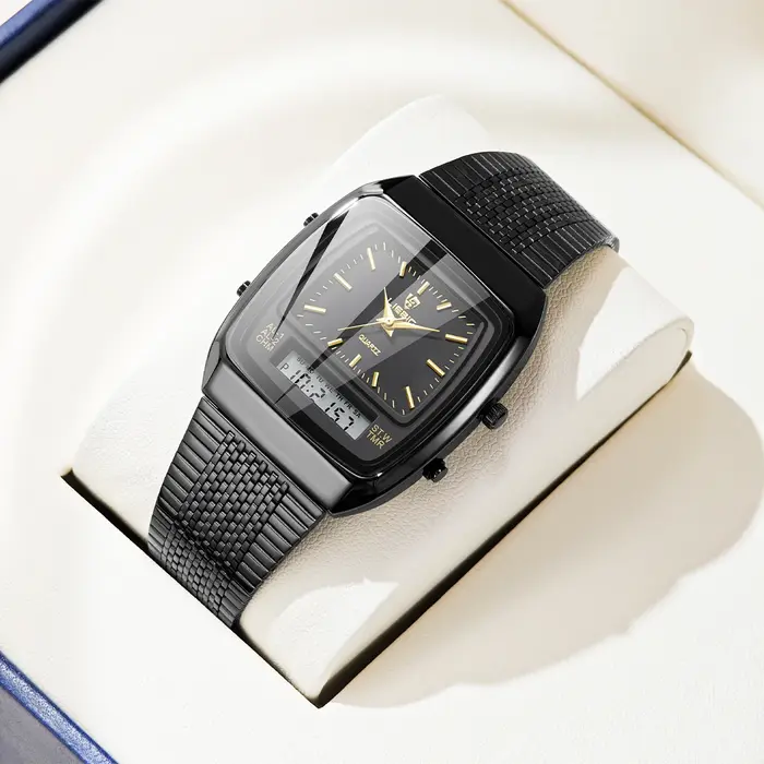 LIEBIG montres à Quartz numériques en plein air pour hommes femmes mode décontracté double affichage temps sport