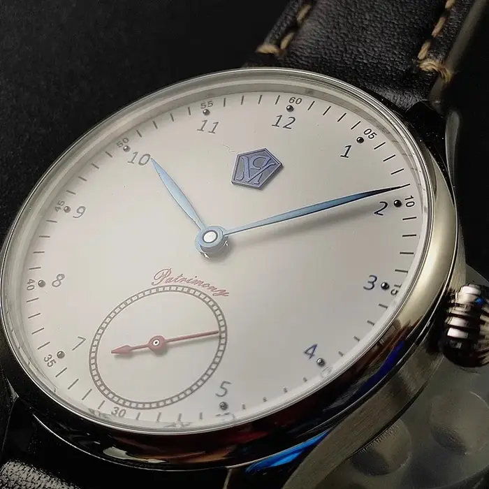 Montre mécanique manuelle broche bleue rôtie mouette ST3621 Jones épée Vintage affaires hommes étanche