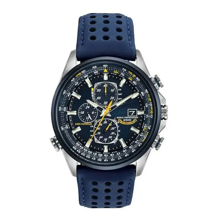 Montre chronographe atomique élégante pour homme | Design sportif de luxe, acier inoxydable et cad