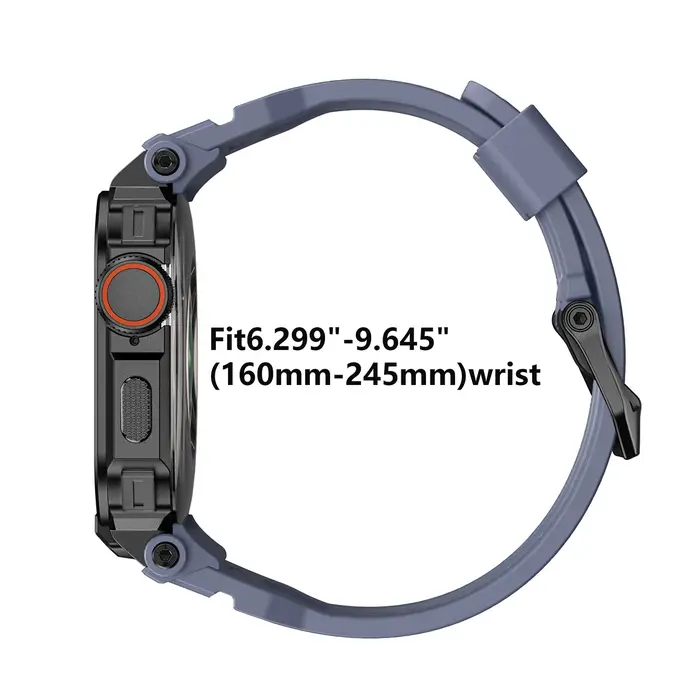 Bracelet d'intégration robuste avec étui pour Apple Watch 46mm 49mm