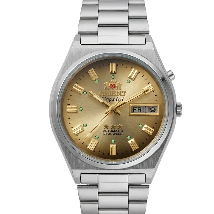 ORIENT – montre mécanique automatique pour hommes, 36mm, Bracelet en acier inoxydable, Date lumineus