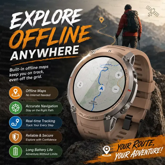 Nouvelle montre connectée GPS intégrée d'extérieur