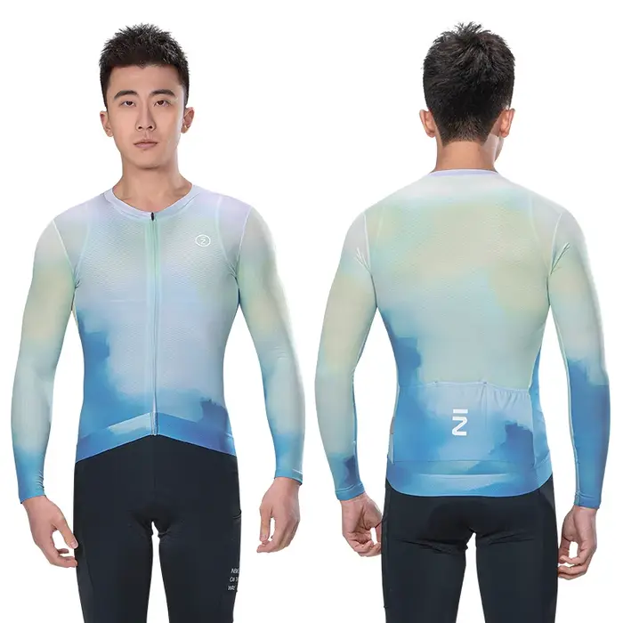 Maillot de vélo de montagne à manches longues pour hommes