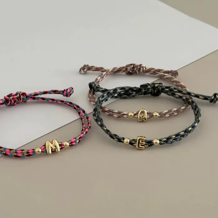 Bracelet initial Vlen Alphabet pour femme