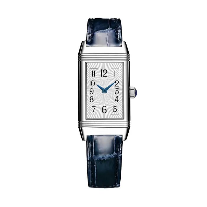 Montre carrée à charnière pour femme avec bracelet en cuir imperméable, minimaliste et polyvalent, à boucle ardillon pour un style tendance.