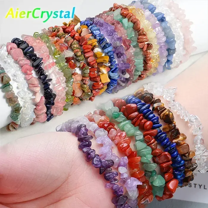 Bracelet en gravier naturel irrégulier