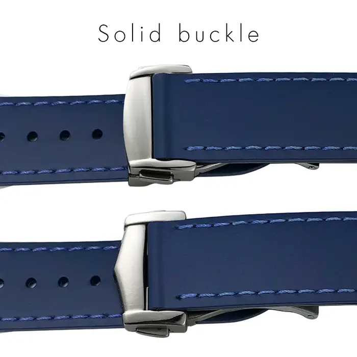 Bracelet de montre incurvé en caoutchouc