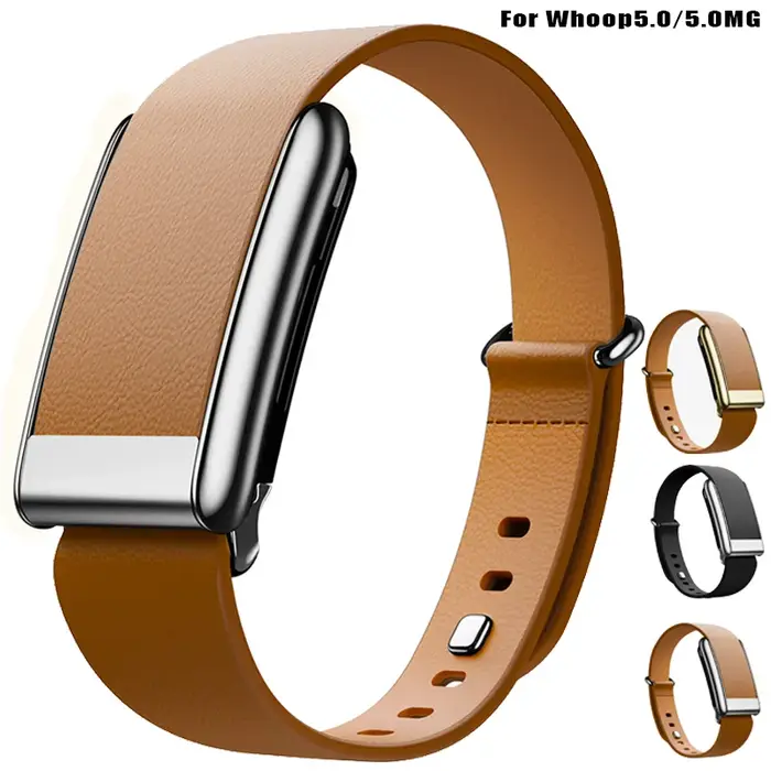 Bracelet conique de Luxe en cuir officiel pour Whoop 5.0 one + peak 5.0 MG