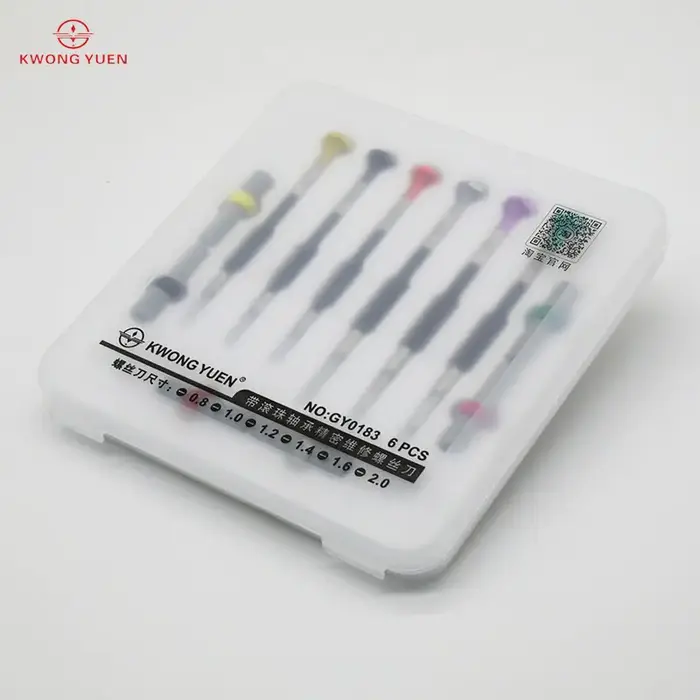 Kwong YUEN – Kit d'outils de réparation de montres avec tournevis à roulement à billes pour horlogers