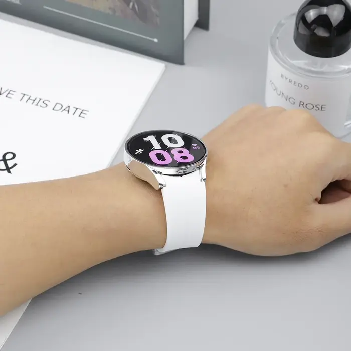 Bracelet en Silicone d'origine + étui pour Samsung Watch 4/5/6/7 40 44mm montre 5Pro 45mm