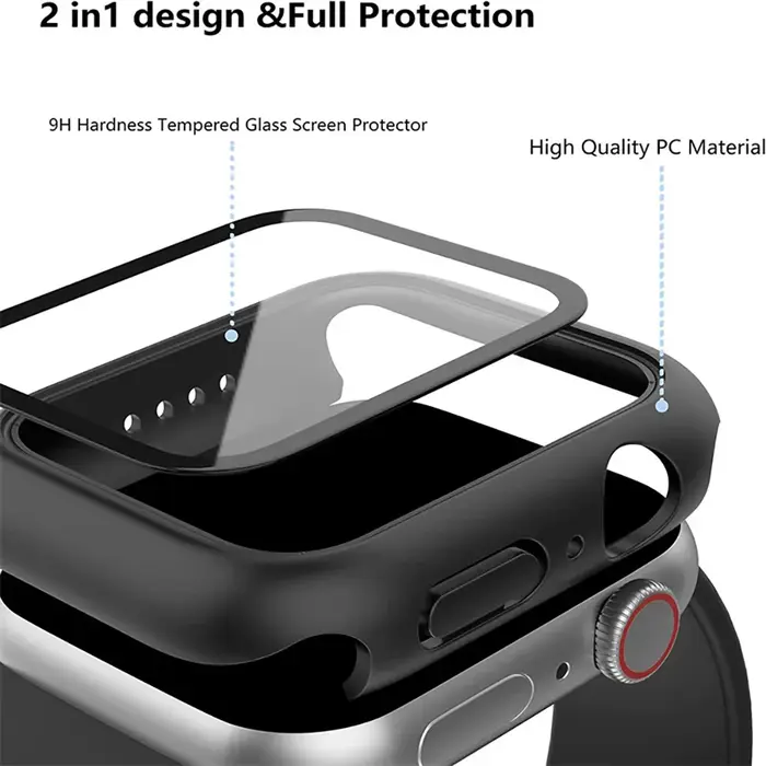 Verre trempé + étui pour Apple Watch 11 10