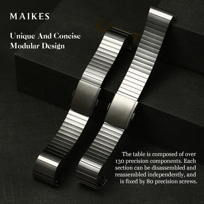 MAIKES – Bracelet de montre en acier inoxydable 316L, accessoires à dégagement rapide pour Blancpain Jaeger-LeCoultre NOMOS Tudor