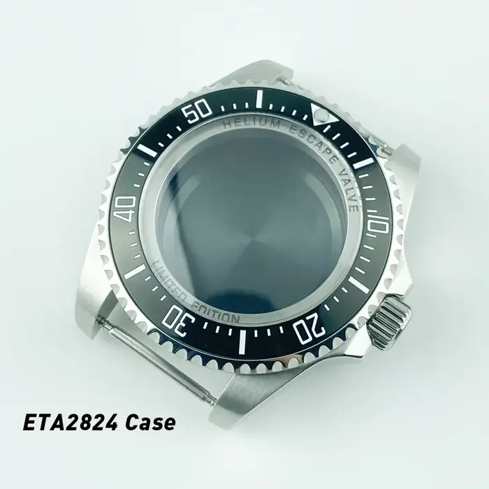 HQ 500m testé étanche 43.5mm hommage de la mer profonde grand boîtier de montre avec Bracelet adapté