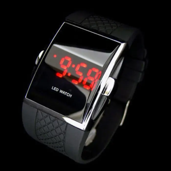 Mas-cul37- Montre de sport décontractée pour hommes et femmes