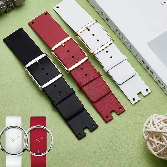 Nouveaux bracelets de montre pour CK K94231 K 9423101 Cuir véritable Durable doux pour Bracelet