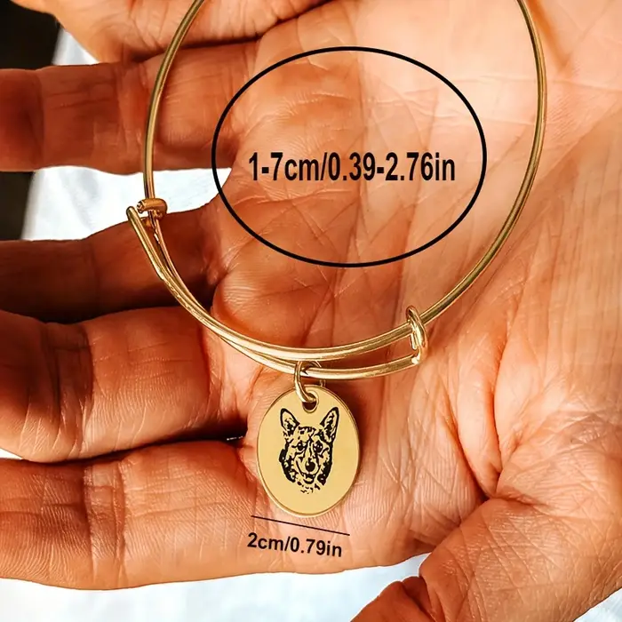 Bracelet personnalisé avec avatar d'animal de compagnie