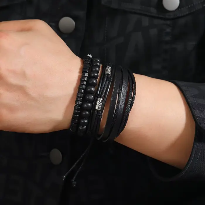 Bracelet en cuir pour hommes