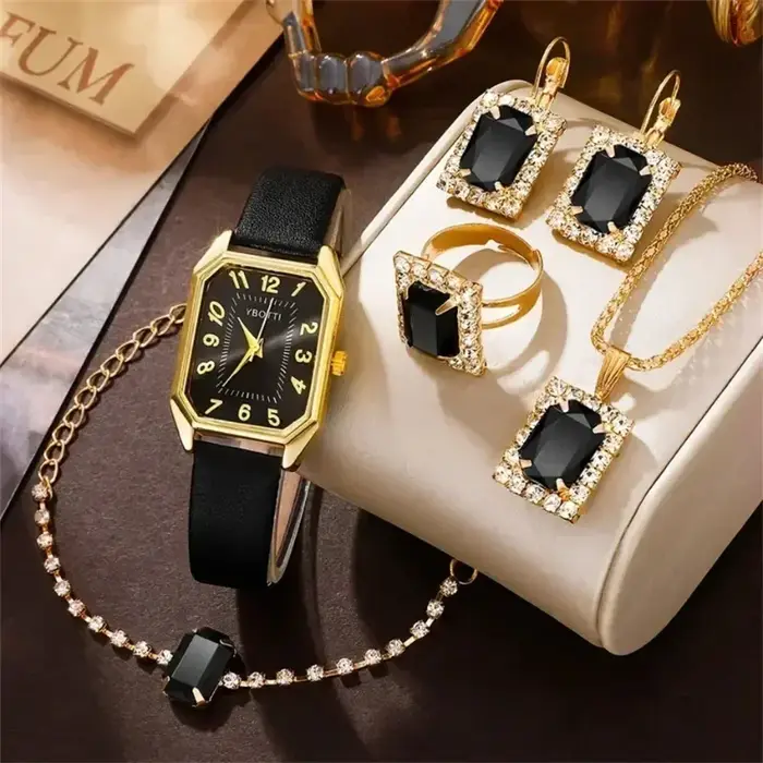 Montre-bracelet à quartz carrée pour femme