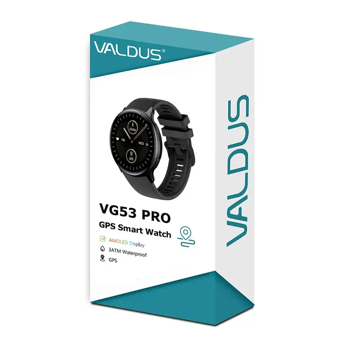 VALDUS VG53 Pro AMOLED GPS Smartwatch homme femme étanche Fitness Tracker SOS Assistant vocal pour Android IOS 2026 montre intelligente