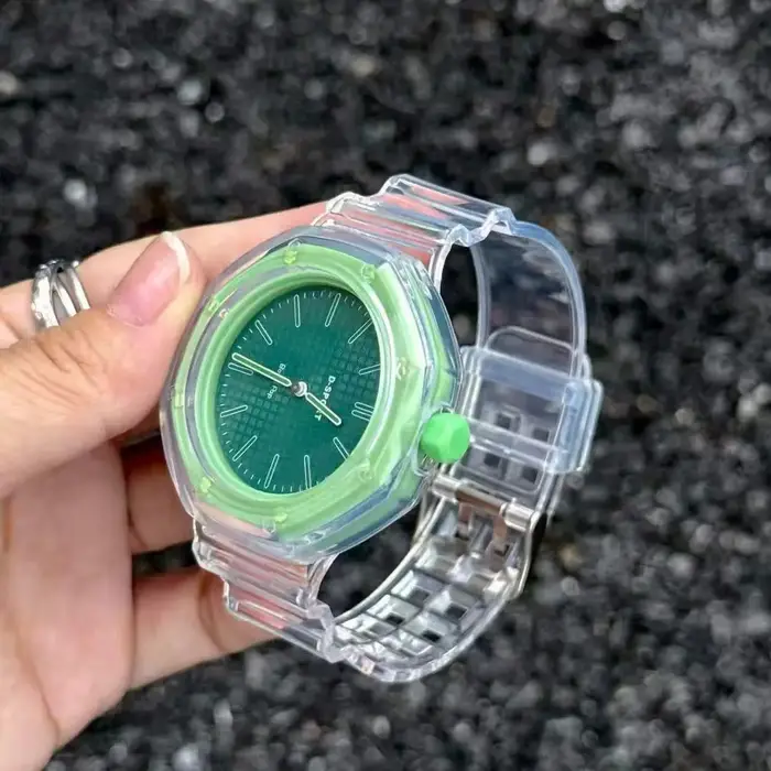 Bracelet de montre transparent pour Swatch X AP Royal Pop